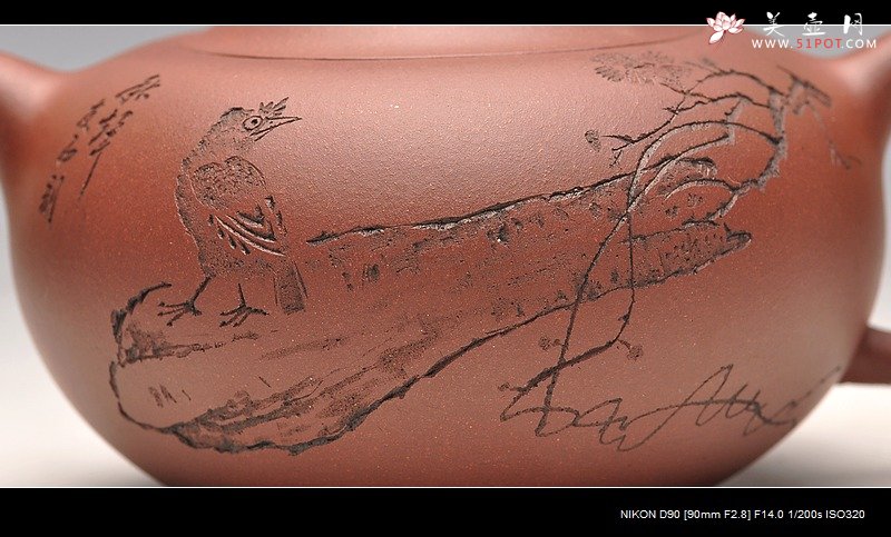 紫砂壶图片：饱满敦厚  口盖严合 如意桥韵 - 宜兴紫砂壶网