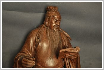 紫砂壶图片：孤品 精品 文关公 仁和贵气 满腹经纶 文武财神 - 宜兴紫砂壶网