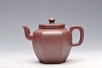 紫砂壶图片：俊雅遗风 工精实力新品 全手小步步高登 实用 - 宜兴紫砂壶网