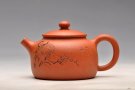 紫砂壶图片：实用小壶 降坡泥 石榴多子多福 春樱 - 宜兴紫砂壶网