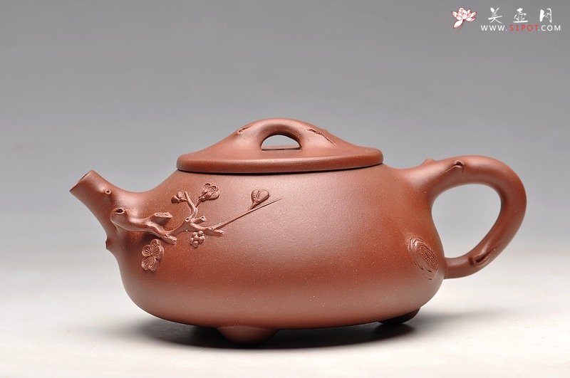 紫砂壶图片：道法自然 实用花器 梅、松石瓢 - 宜兴紫砂壶网