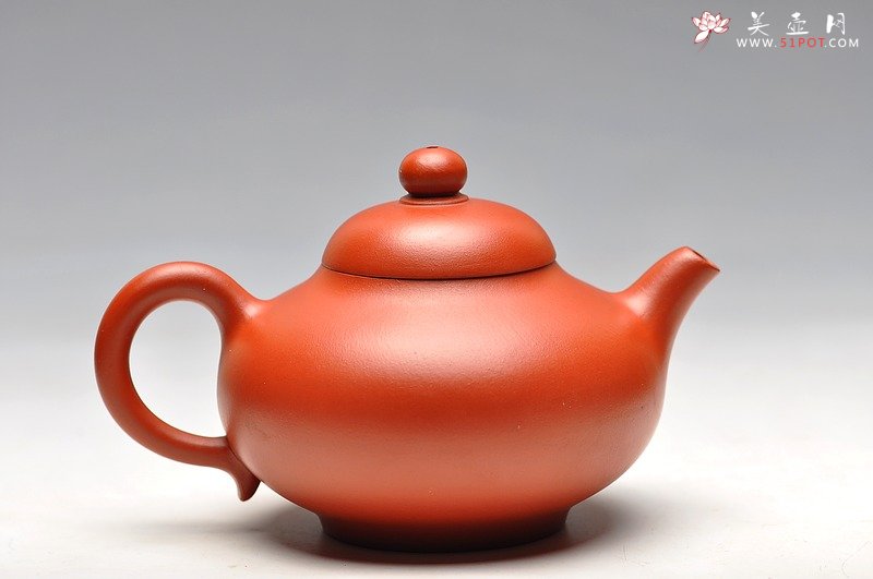 紫砂壶图片：红袍朱泥  华颖 实用精品 - 宜兴紫砂壶网
