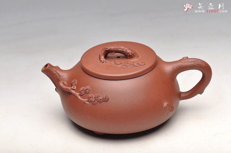 紫砂壶图片：道法自然 实用花器 梅、松石瓢 - 宜兴紫砂壶网