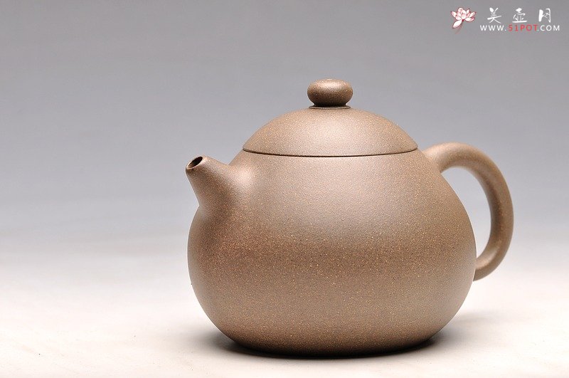 紫砂壶图片：古朴神韵 清雅圆融 全手老味文旦 尹君峰新作 - 宜兴紫砂壶网