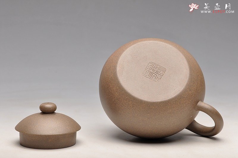 紫砂壶图片：古朴神韵 清雅圆融 全手老味文旦 尹君峰新作 - 宜兴紫砂壶网