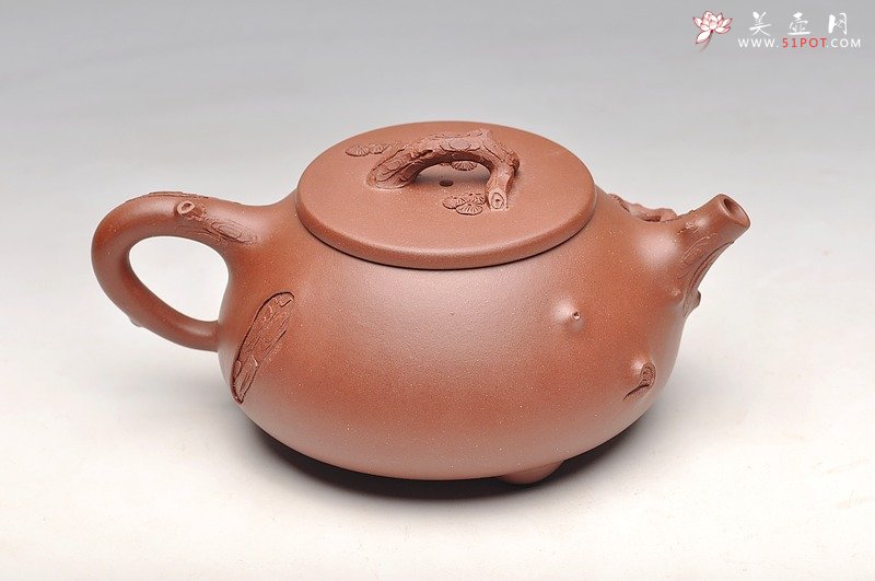 紫砂壶图片：道法自然 实用花器 梅、松石瓢 - 宜兴紫砂壶网