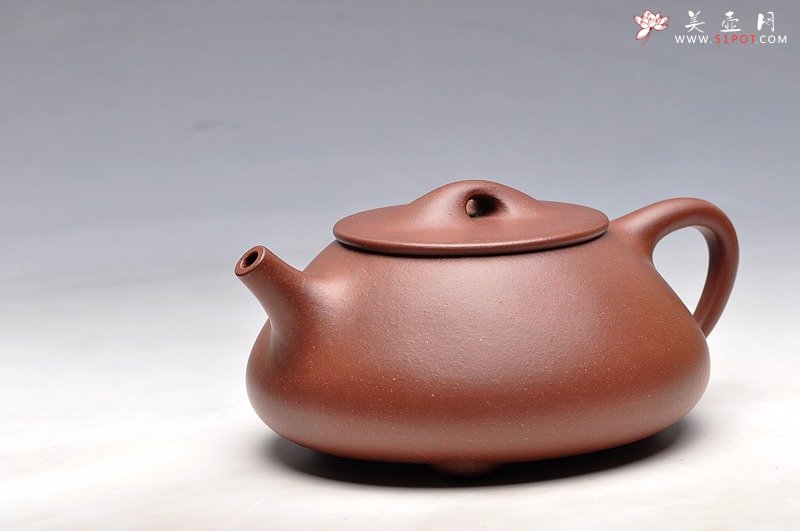 紫砂壶图片：饱满厚重 气质雅然 优质地槽青  全手工大满瓢 - 宜兴紫砂壶网