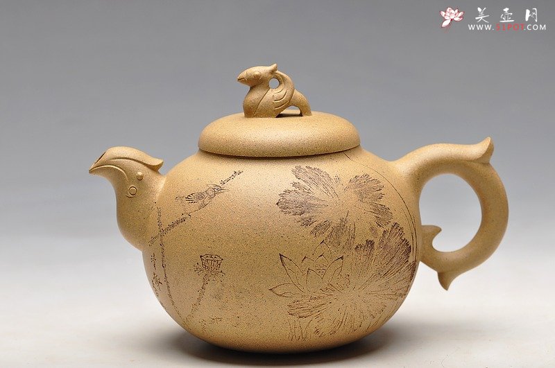 紫砂壶图片：水归器内各观方圆  大品  如意凤鸣 送礼佳品 - 宜兴紫砂壶网