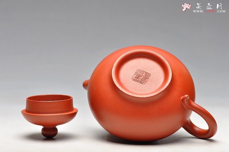 紫砂壶图片：红袍朱泥  华颖 实用精品 - 宜兴紫砂壶网