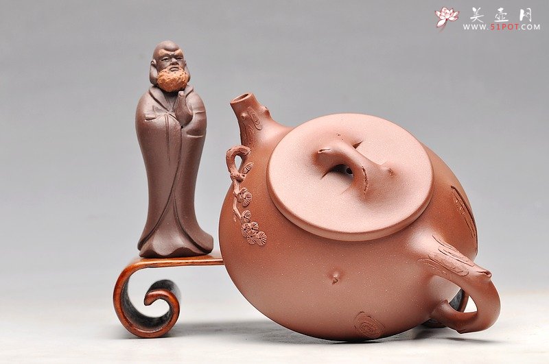 紫砂壶图片：道法自然 实用花器 梅、松石瓢 - 宜兴紫砂壶网