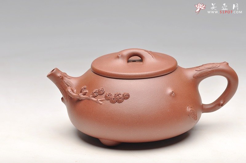 紫砂壶图片：道法自然 实用花器 梅、松石瓢 - 宜兴紫砂壶网