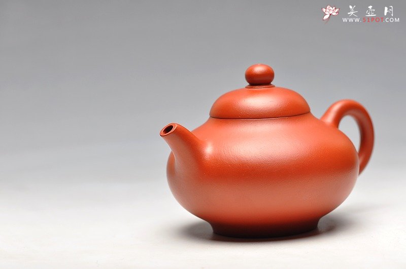 紫砂壶图片：红袍朱泥  华颖 实用精品 - 宜兴紫砂壶网