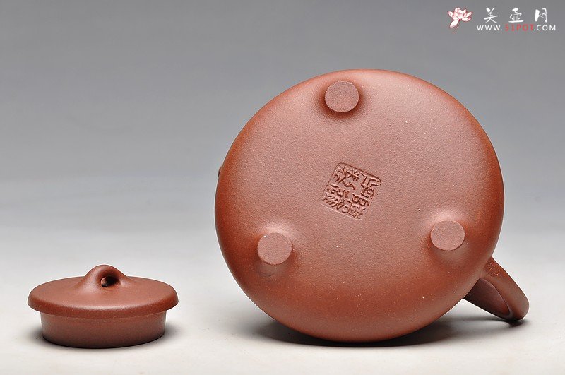 紫砂壶图片：钱伟刚装饰 全手刻竹子冶石瓢 实用佳品 竹雨谈茗 - 宜兴紫砂壶网