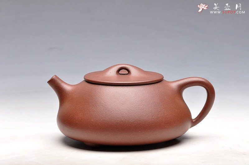 紫砂壶图片：饱满厚重 气质雅然 优质地槽青  全手工大满瓢 - 宜兴紫砂壶网