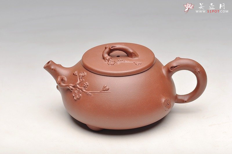 紫砂壶图片：道法自然 实用花器 梅、松石瓢 - 宜兴紫砂壶网