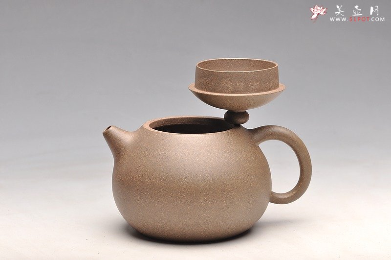 紫砂壶图片：古朴神韵 清雅圆融 全手老味文旦 尹君峰新作 - 宜兴紫砂壶网