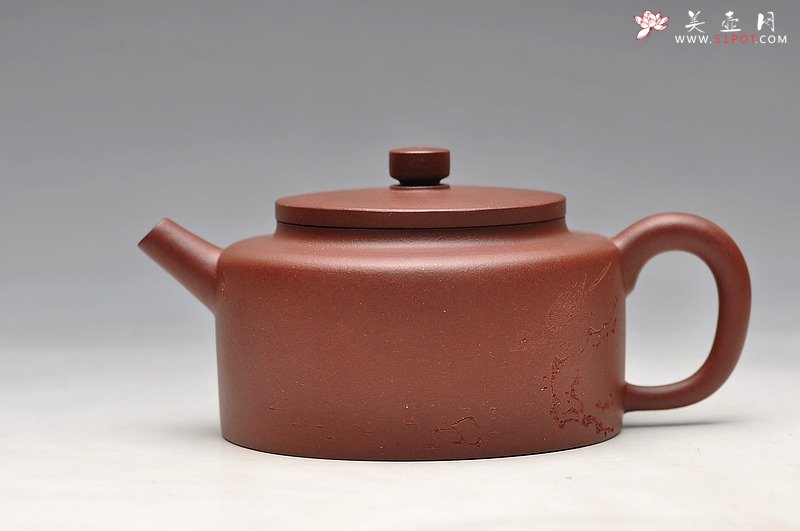 紫砂壶图片： 陆轶舟老师装饰  全手桑扁 耐品实用 - 宜兴紫砂壶网