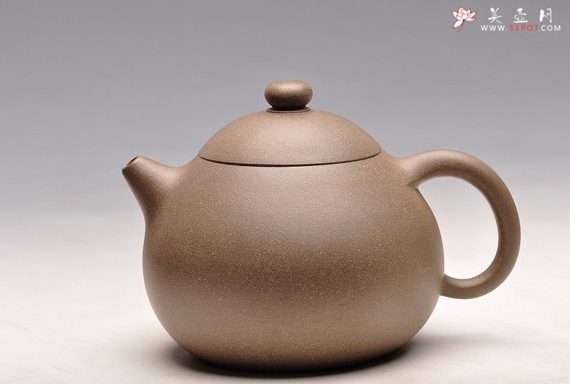 紫砂壶图片：古朴神韵 清雅圆融 全手老味文旦 尹君峰新作 - 宜兴紫砂壶网