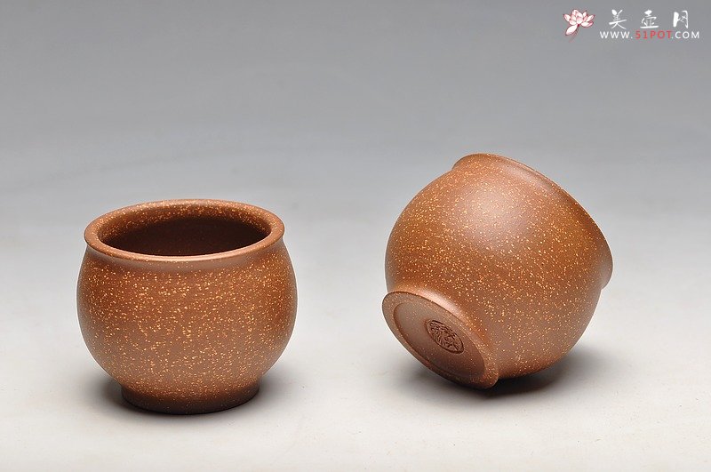 紫砂壶图片：几个好料杯子新品 老段泥，粗砂紫泥 - 宜兴紫砂壶网