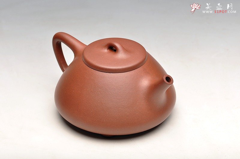 紫砂壶图片：优质底料  实用佳品 器形周正 全手子冶石瓢 - 宜兴紫砂壶网