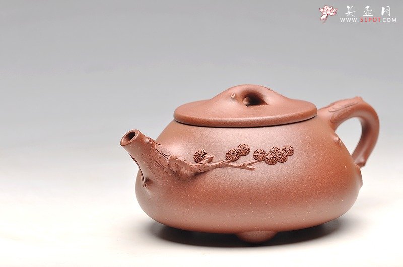 紫砂壶图片：道法自然 实用花器 梅、松石瓢 - 宜兴紫砂壶网