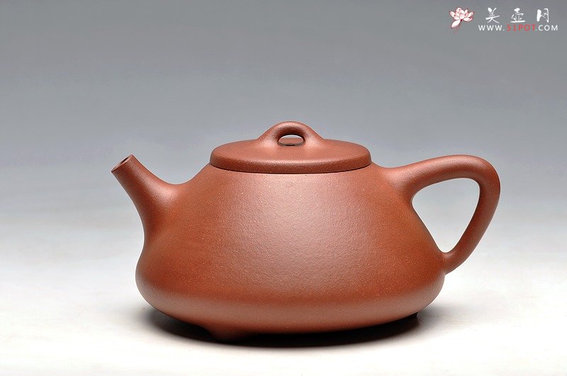 紫砂壶图片：优质底料  实用佳品 器形周正 全手子冶石瓢 - 宜兴紫砂壶网