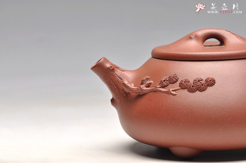 紫砂壶图片：道法自然 实用花器 梅、松石瓢 - 宜兴紫砂壶网