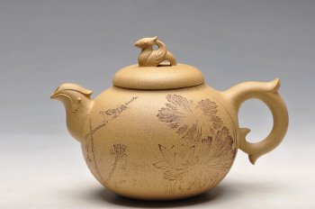 紫砂壶图片：水归器内各观方圆  大品  如意凤鸣 送礼佳品 - 宜兴紫砂壶网