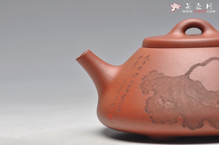紫砂壶图片：峥峥其骨 味正耐品 挺拔俊雅 乃曲峰实力之作  全手子冶石瓢 - 宜兴紫砂壶网