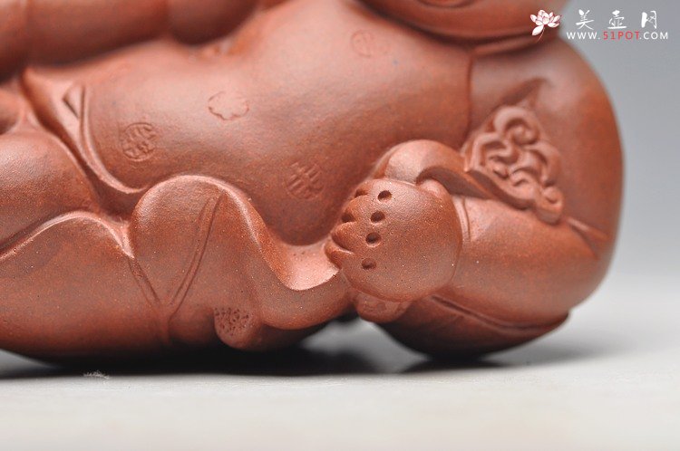 紫砂壶图片：如意财童 - 宜兴紫砂壶网