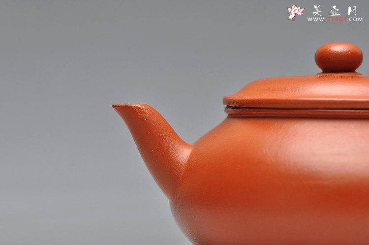 紫砂壶图片：金黄朱泥 全手神韵 线条韵味耐品 - 宜兴紫砂壶网