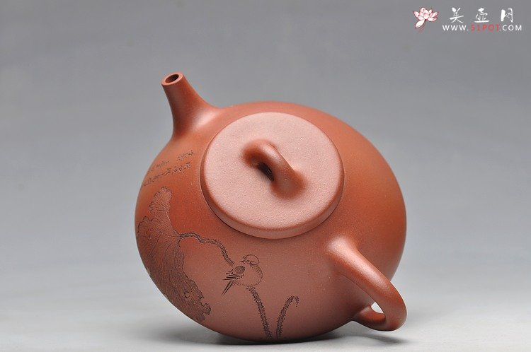 紫砂壶图片：峥峥其骨 味正耐品 挺拔俊雅 乃曲峰实力之作  全手子冶石瓢 - 宜兴紫砂壶网