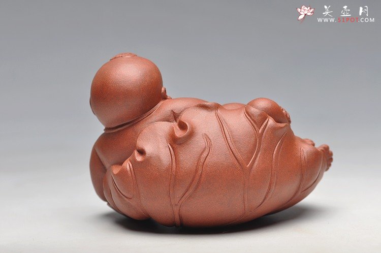 紫砂壶图片：如意财童 - 宜兴紫砂壶网