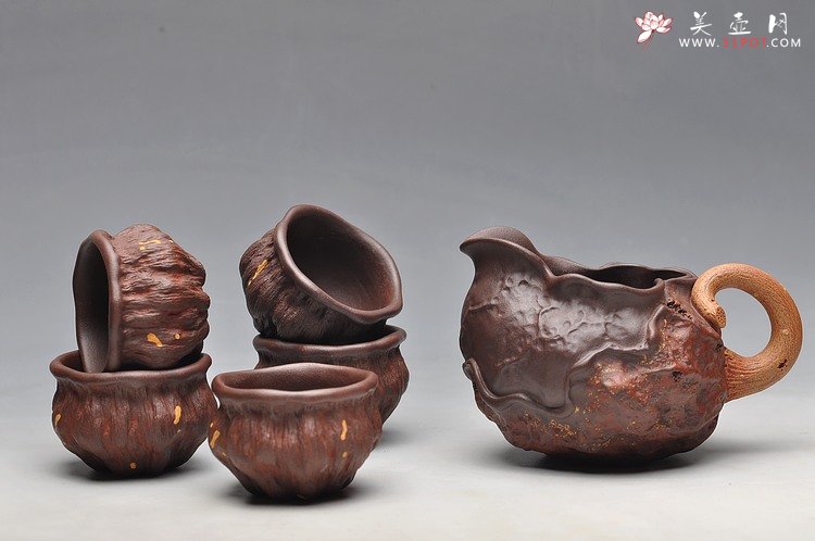 紫砂壶图片：刘景 新荷叶公道 - 宜兴紫砂壶网