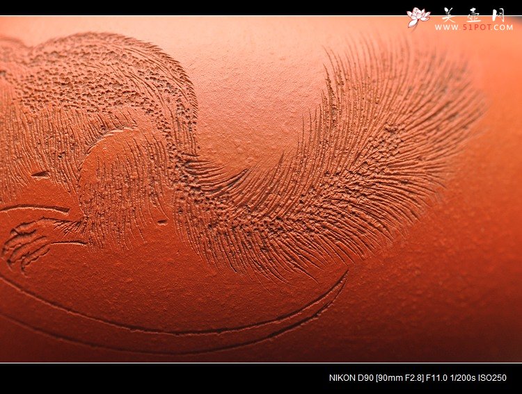 紫砂壶图片： 工笔风格 小红泥 柿圆 实用精品 绿茶 铁观音 - 宜兴紫砂壶网