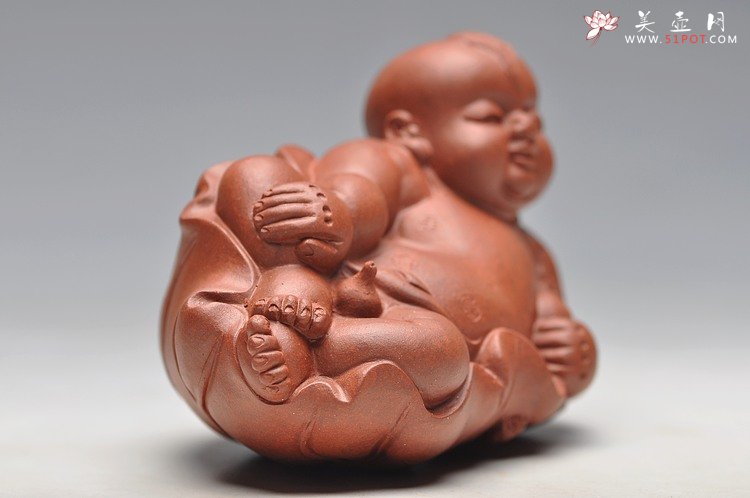 紫砂壶图片：如意财童 - 宜兴紫砂壶网