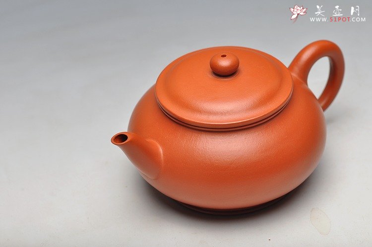 紫砂壶图片：金黄朱泥 全手神韵 线条韵味耐品 - 宜兴紫砂壶网