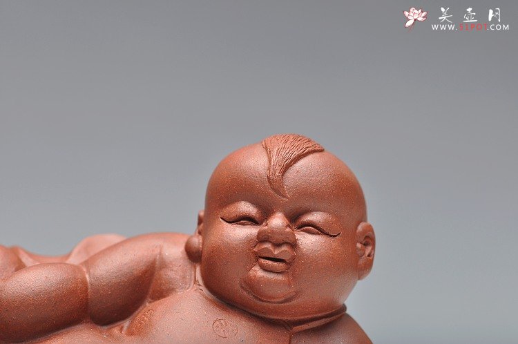 紫砂壶图片：如意财童 - 宜兴紫砂壶网