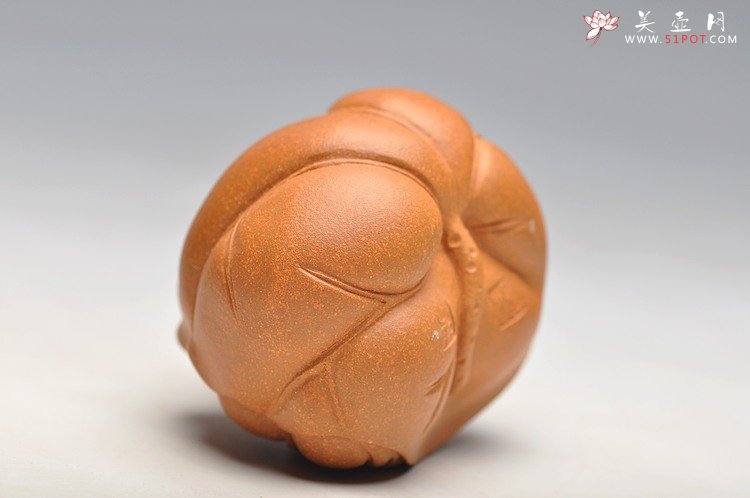 紫砂壶图片：和合二仙 精致做工 把玩茶宠 - 宜兴紫砂壶网