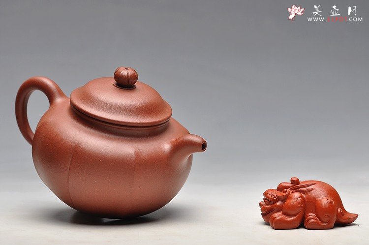 紫砂壶图片：优质底料 吴杰新作 值得期待 全手筋纹莲子 - 宜兴紫砂壶网