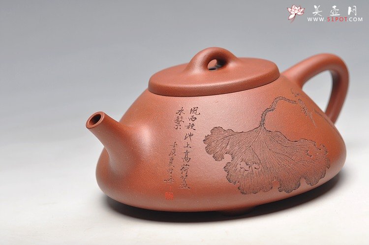 紫砂壶图片：峥峥其骨 味正耐品 挺拔俊雅 乃曲峰实力之作  全手子冶石瓢 - 宜兴紫砂壶网