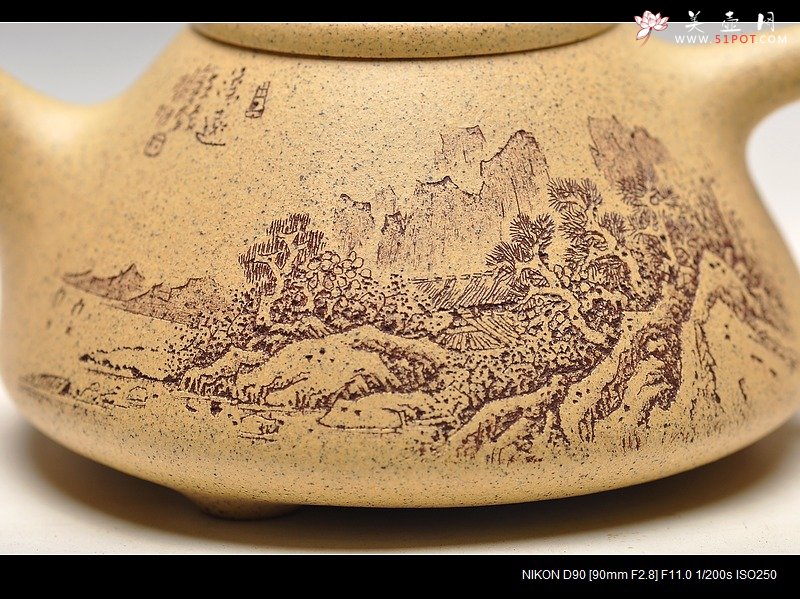 紫砂壶图片：台西芝麻段 糯米的质感 全手小子冶石瓢 实用精品  - 宜兴紫砂壶网