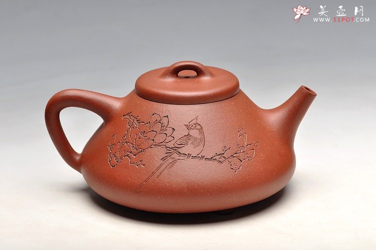 紫砂壶图片：精品  骨肉均挺 全手子冶石瓢 最新力作 - 宜兴紫砂壶网