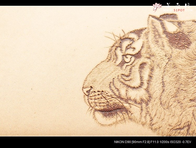 紫砂壶图片：【预定】威风凛凛 兽中之王 老虎 30cm - 宜兴紫砂壶网