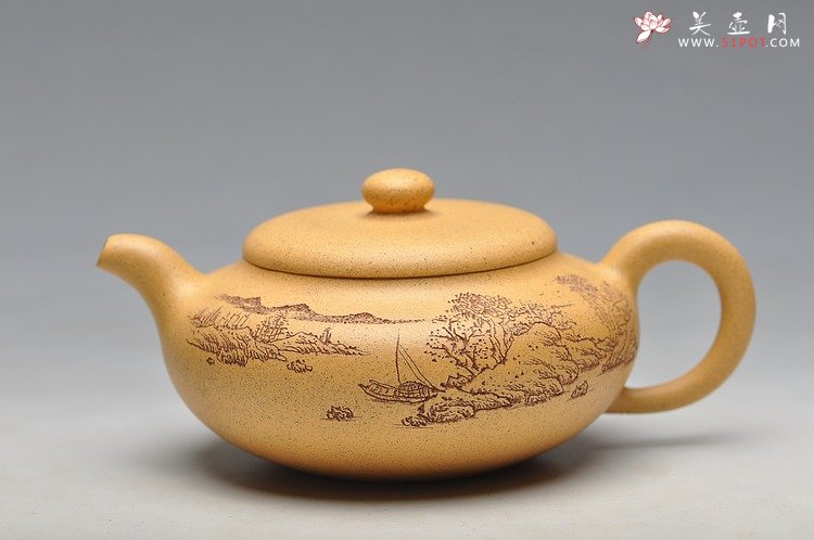 紫砂壶图片：淡雅得趣 实用佳品 鼓韵 - 宜兴紫砂壶网