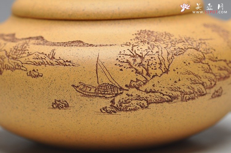 紫砂壶图片：淡雅得趣 实用佳品 鼓韵 - 宜兴紫砂壶网