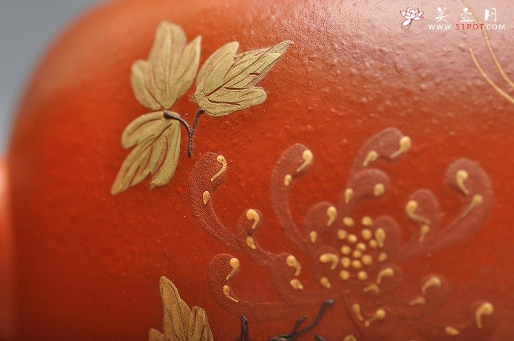 紫砂壶图片：老朱泥难得大品 全手摹古 圆润大方 全手宫灯 孤品 - 宜兴紫砂壶网