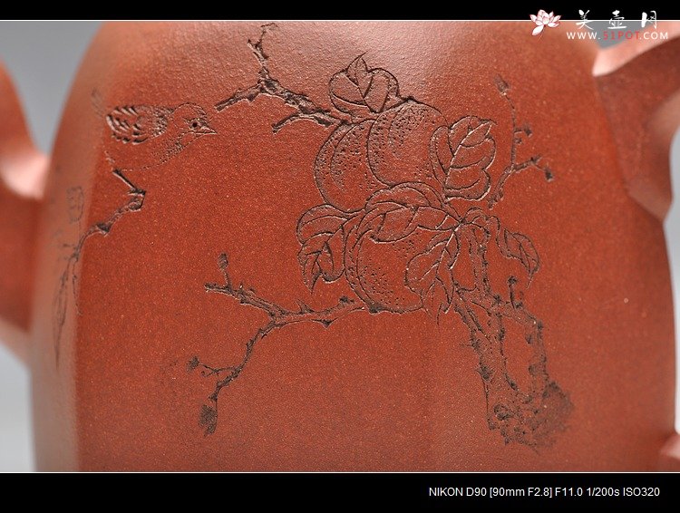 紫砂壶图片：浑厚古拙 方圆之妙 壶魂 高温烧制 - 宜兴紫砂壶网