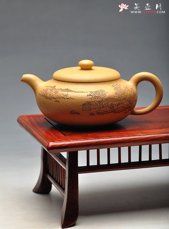 紫砂壶图片：淡雅得趣 实用佳品 鼓韵 - 宜兴紫砂壶网