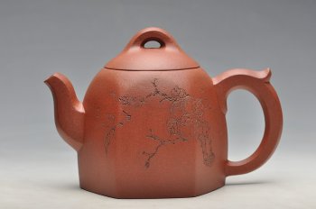 紫砂壶图片：浑厚古拙 方圆之妙 壶魂 高温烧制 - 宜兴紫砂壶网